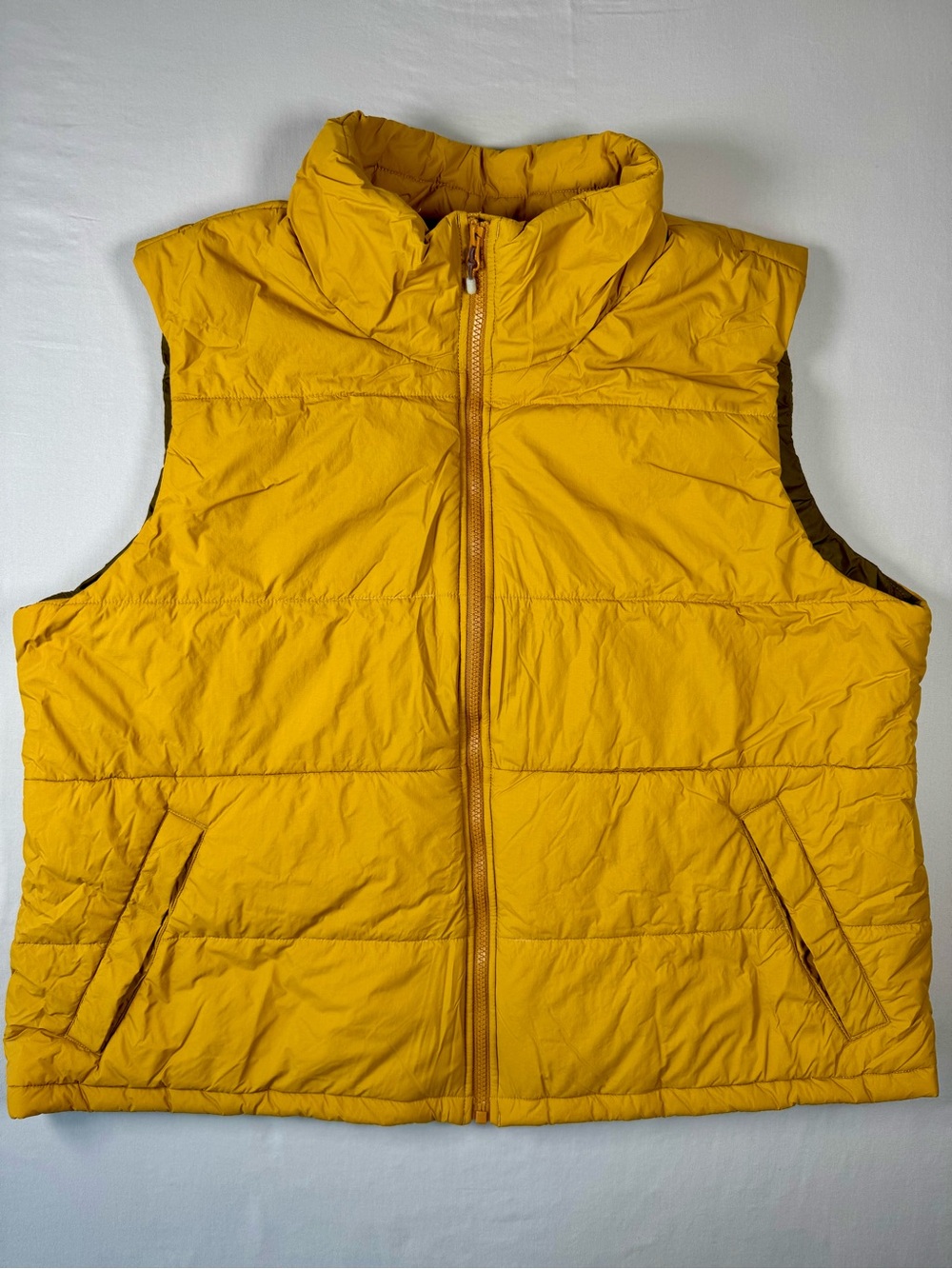 REI Co-op XXL Yellow Insulated Puffer‎ Vest Full Zip